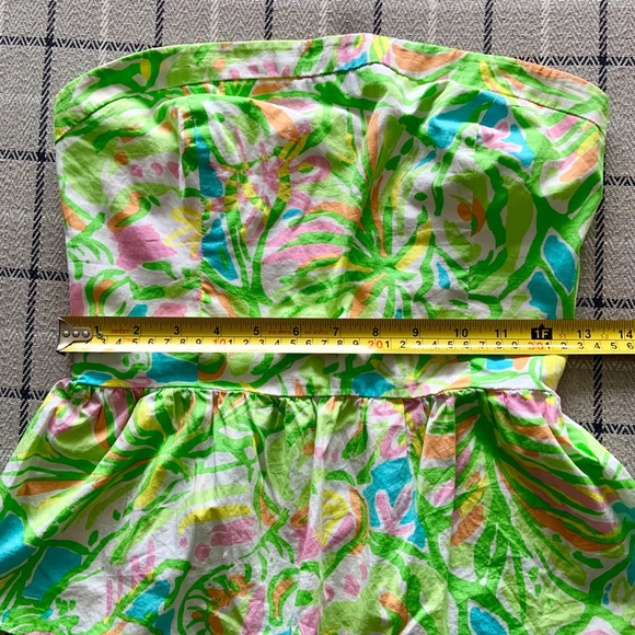 Lilly Pulitzer Strapless Peplum Top - Picture 5 of 5